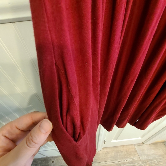 Unbranded Women's Large Burgundy Dress Casual - Picture 14 of 16